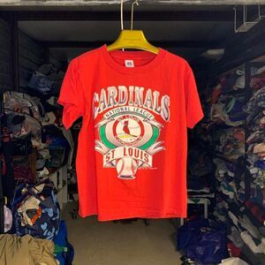 Vintage 1992 MLB St Louis Cardinals Logo 7 Baseball Shirt Size Medium